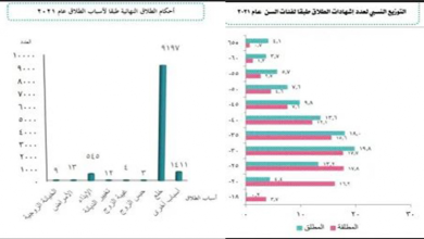 العاصمة وحديثو الزواج يمثلون النسبة الأعلى فى الظاهرة