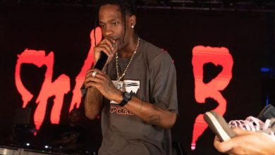 Travis Scott performs onstage at Austin American Statesman in Austin, Texas on October 23, 2021. SUZANNE CORDEIRO / AFP