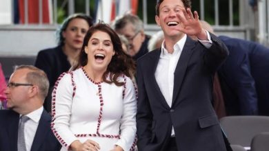 الأميرة يوجيني  Princess Eugenie في الحفل البلاتيني (مصدر الصورة: Chris Jackson / POOL / AFP)