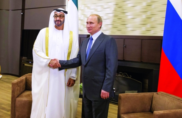 بوتين ومحمد بن زايد يلتقيان اليوم قبيل الجلسة العامة لمنتدى بطرسبورج