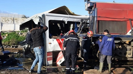 تونس.. قتيلان و30 مصابا في حادث انقلاب قطار