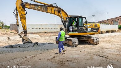 أمانة حائل: استمرار أعمال إنشاء جسر وادي الأديرع