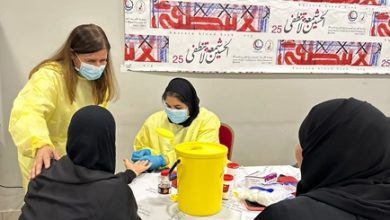 حملة الحسين للتبرع بالدم تحصد 76 كيس في اليوم الأول المخصص للنساء