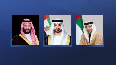 رئيس الدولة ومنصور بن زايد يتلقيان اتصالين هاتفيين من ولي عهد السعودية قدم خلالهما التعازي بوفاة سعيد بن زايد