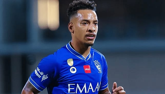 نادي الهلال السعودي لكرة القدم يعلن عن إعارة اللاعب ماثيوس بيريرا إلى نادي كروزيرو البرازيلي