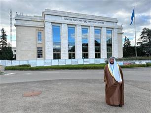 العفاسي يتسلم بطاقة عضوية الأمم المتحدة بعد انضمامه لاتحاد المبدعين العرب