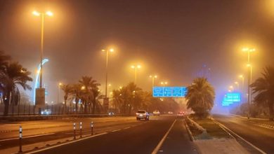 «المرور» تهيب جميع السواق أخذ الحيطة والحذر أثناء السياقة نظراً لوجود موجة غبار