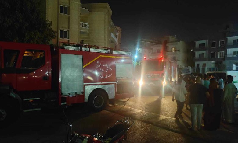 اندلاع حريق محدود بمحيط مبنى الأمن العام بالجيزة