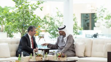 رئيس الدولة يستقبل رئيس حكومة إقليم كردستان العراق