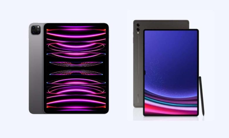 مقارنة بين جهازي iPad Pro 2022 و Galaxy Tab S9 Ultra