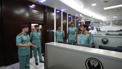 سلطان النعيمي يطلع على إنجازات إدارة التحريات والمباحث الجنائية بشرطة عجمان