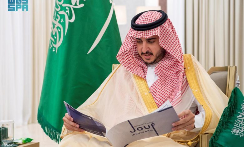 سمو أمير منطقة الجوف يطّلع على 39 مشروعًا تنمويًا لأمانة المنطقة وبلدياتها