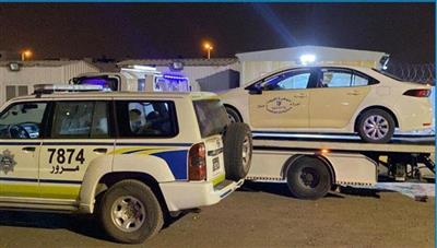 المرور: التحفظ على قائد مركبة اجرة وحجز المركبة في كراج الحجز بسبب تعمد الاصطدام بدراجة وتعريض حياته للخطر