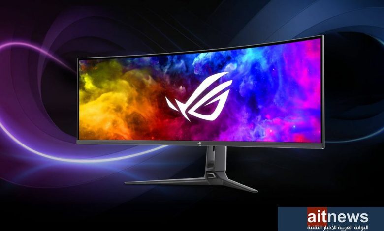 أسوس تعلن عن شاشة اللاعبين ROG Swift OLED PG49WCD بدقة عرض 5K