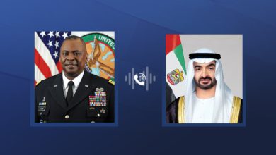 رئيس الدولة يتلقى اتصالاً هاتفياً من وزير الدفاع الأميركي