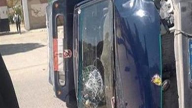 مصرع مجند شرطة وإصابة 3 آخرين إثر انقلاب سيارة بوكس في بورسعيد