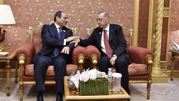 السيسي يلتقي مع الرئيس التركي رجب طيب أردوغان