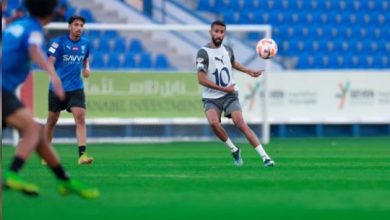 تدريبات الهلال..إصابة الشهراني ومشاركة سلمان الفرج