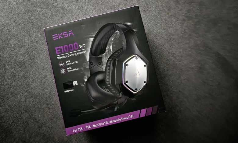 مراجعة سماعة الألعاب اللاسلكية EKSA E1000 WT True 2.4Ghz