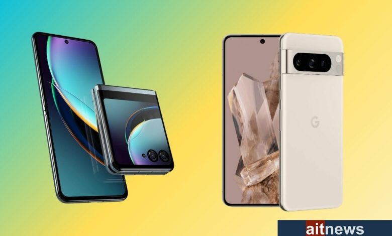 مقارنة بين هاتفي Pixel 8 Pro من جوجل و Razr 40 Ultra من موتورولا