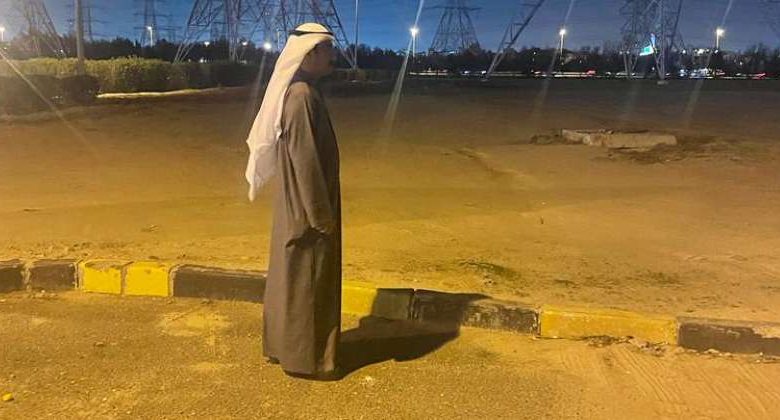 الرشيدي يتفقد موقع استحداث مخرج لمنطقة مبارك العبدالله