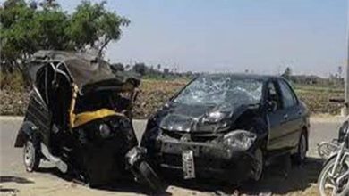 مصرع شقيقين في حادث تصادم توك توك وسيارة ملاكي بالدقهلية