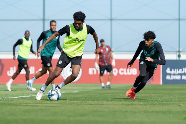 تدريب استرجاعي للاعبي الاتفاق بعد ودية الحزم
