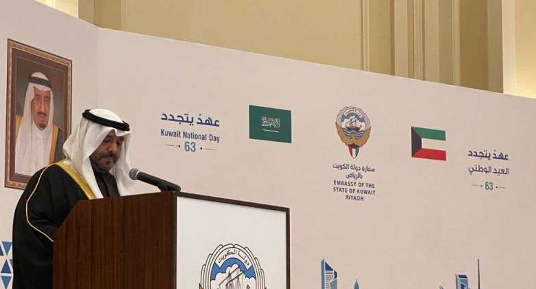 سفير الكويت لدى السعودية خلال الاحتفال بالأعياد الوطنية: الحضور الكبير دليل على وحدة وترابط الشعبين