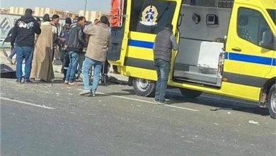 مصرع شخصين وإصابة آخر في حادث تصادم بقنا