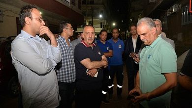 محافظ أسيوط يتفقد موقع حريق أحد المطاعم ويشكل لجنة لمعاينة الأضرار