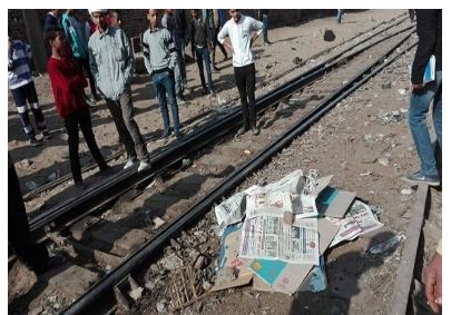 مصرع شخص دهسا أسفل عجلات قطار في المنصورة