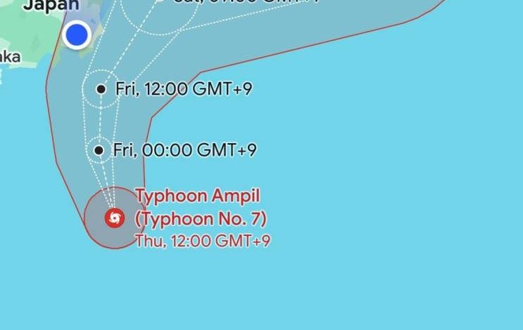 سفارة المملكة في اليابان تحذر السعوديين من إعصار «أمبيل» - أخبار السعودية