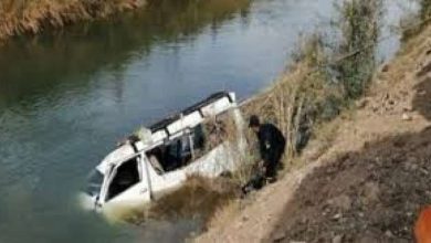 إصابة خمسة أشخاص في انقلاب سيارة بترعة بالدقهلية