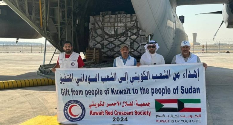 إقلاع الطائرة الإغاثية الثالثة من الجسر الجوي الكويتي لإغاثة السودان