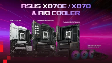 شركة ASUS تستعرض مبردها الجديد، ولوحاتها الأم من سلسلة AMD 800