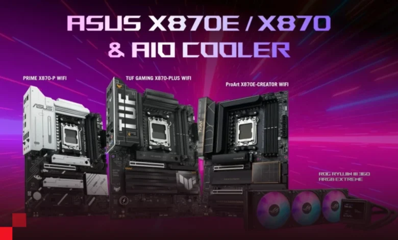 شركة ASUS تستعرض مبردها الجديد، ولوحاتها الأم من سلسلة AMD 800