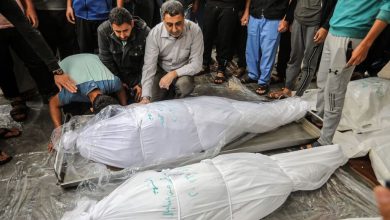 القصف الإسرائيلي على رفح الفلسطينية - د ب أ