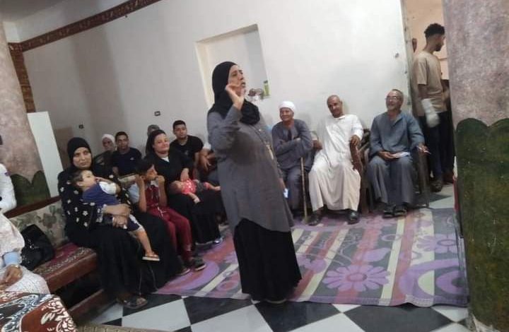 ندوة عن العنف ضد المرأة في قرية الرياينة بالأقصر