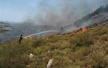 لبنان: الاحتلال يطلق قنابل حارقة على أحراش الجنوب.. والأضرار كبيرة