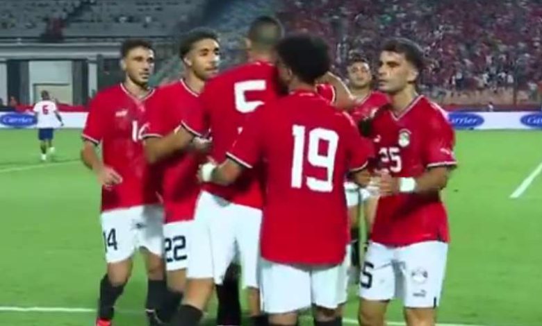 منتخب مصر يتقدم على كاب فيردي بثنائية في الشوط الأول