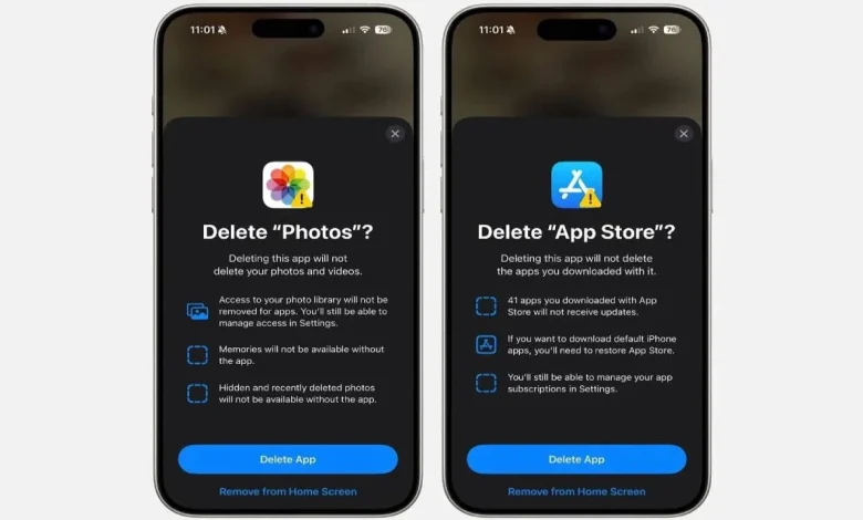آبل تُتيح حذف متجر App Store من الآيفون لأول مرة