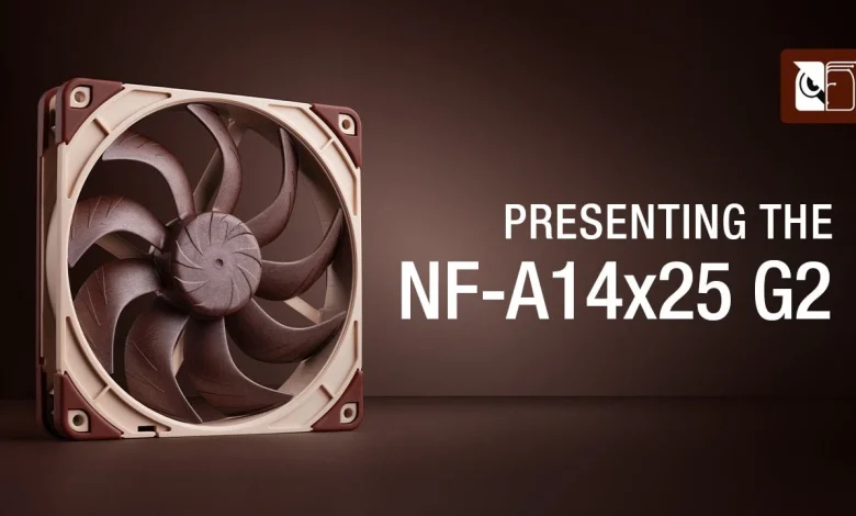 Noctua تطلق الجيل الجديد من مراوح 140 ملم NF-A14x25 G2