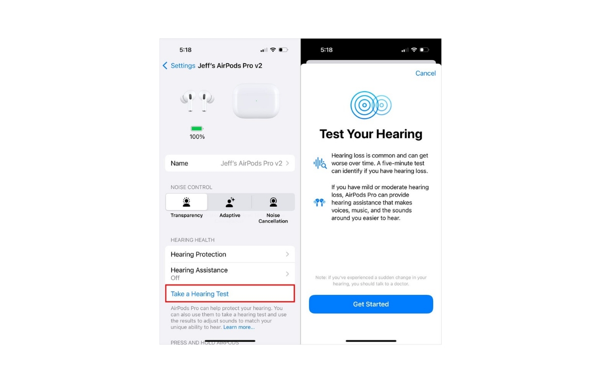 آبل تتيح لك إجراء اختبار ضعف السمع باستخدام آيفون و AirPods Pro 2.. إليك الطريقة