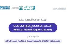 «الإحصاء» تنظم غدًا الملتقى الإحصائي الأول للجامعات والجمعيات المهنية والعلمية الإحصائية