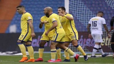 النصر يهزم ضمك بثنائية رونالدو في الدوري السعودي