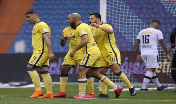 النصر يهزم ضمك بثنائية رونالدو في الدوري السعودي