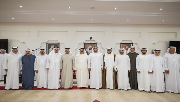 ذياب بن محمد بن زايد يحضر حفل استقبال بمناسبة زفاف محمد القمزي