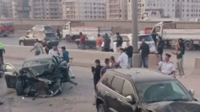 مصرع سيدة وإصابة اثنين آخرين في حادث تصادم بالهرم