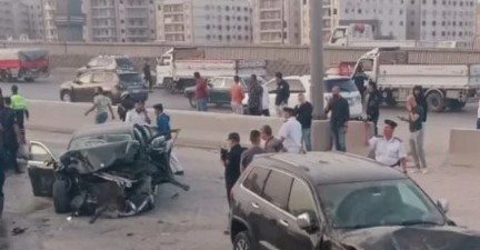 مصرع سيدة وإصابة اثنين آخرين في حادث تصادم بالهرم