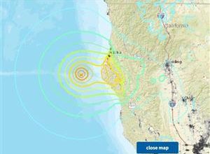 زلزال بقوة 7 درجات قبالة ساحل كاليفورنيا وتحذير من «تسونامي»